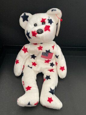 Glory the Bear, a patriotic Ty Beanie Baby-NWT